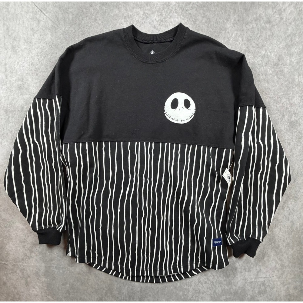 Disney Nightmare Before Christmas XS Spirit Jersey Jack Skellington Striped NWT